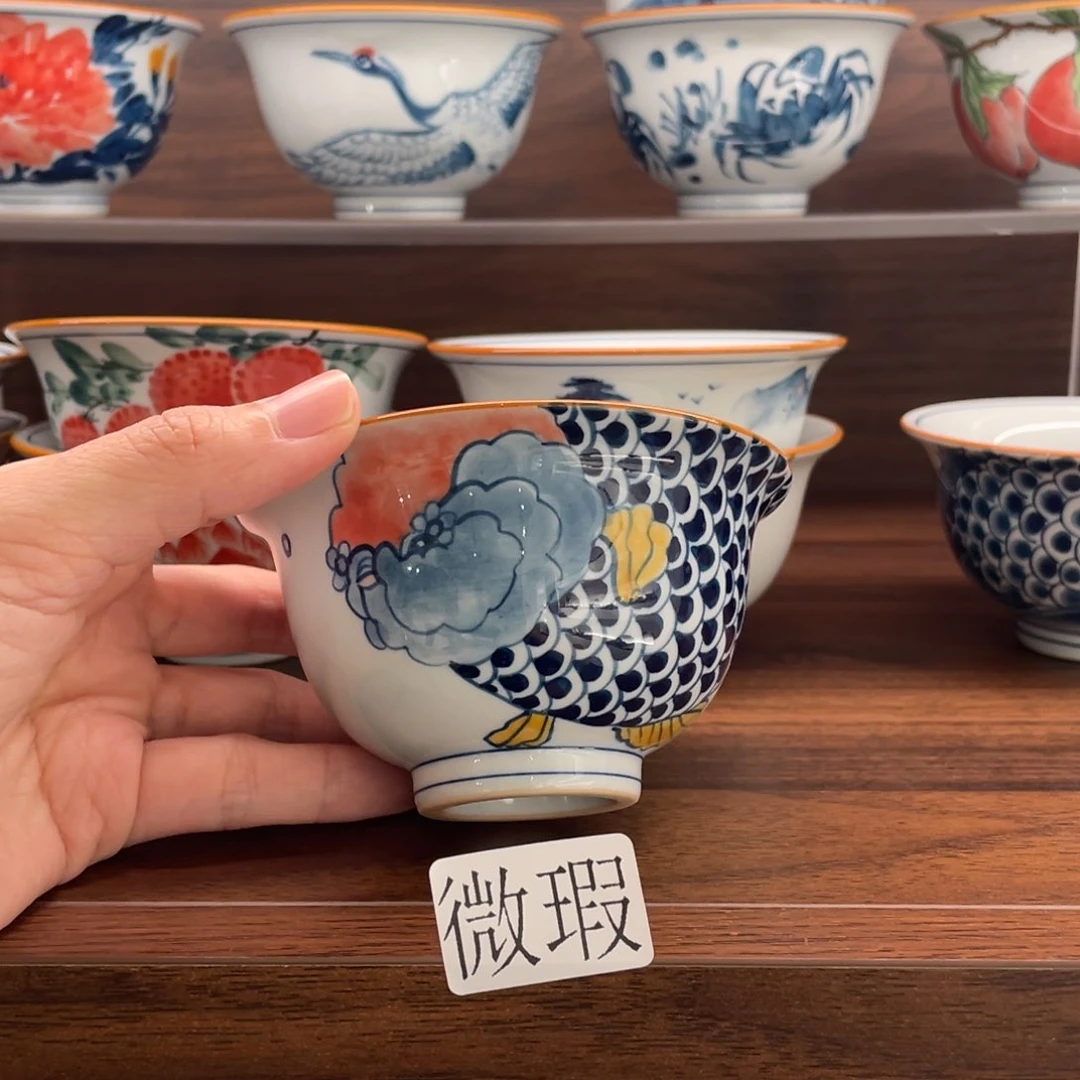 微瑕釉下彩纯手绘