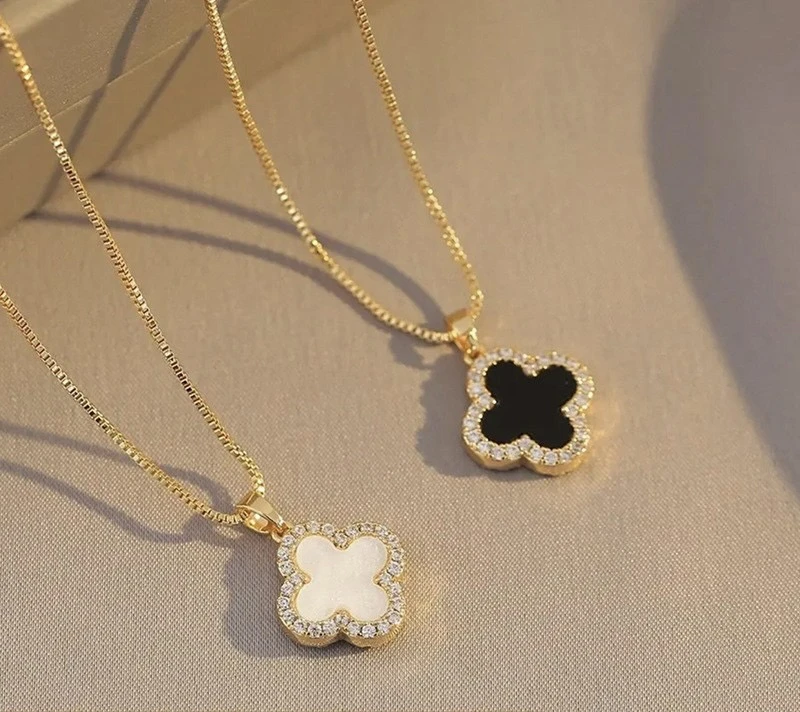 合金项链 高级感幸运四叶草项链女ins小众轻奢高品质百搭锁骨链