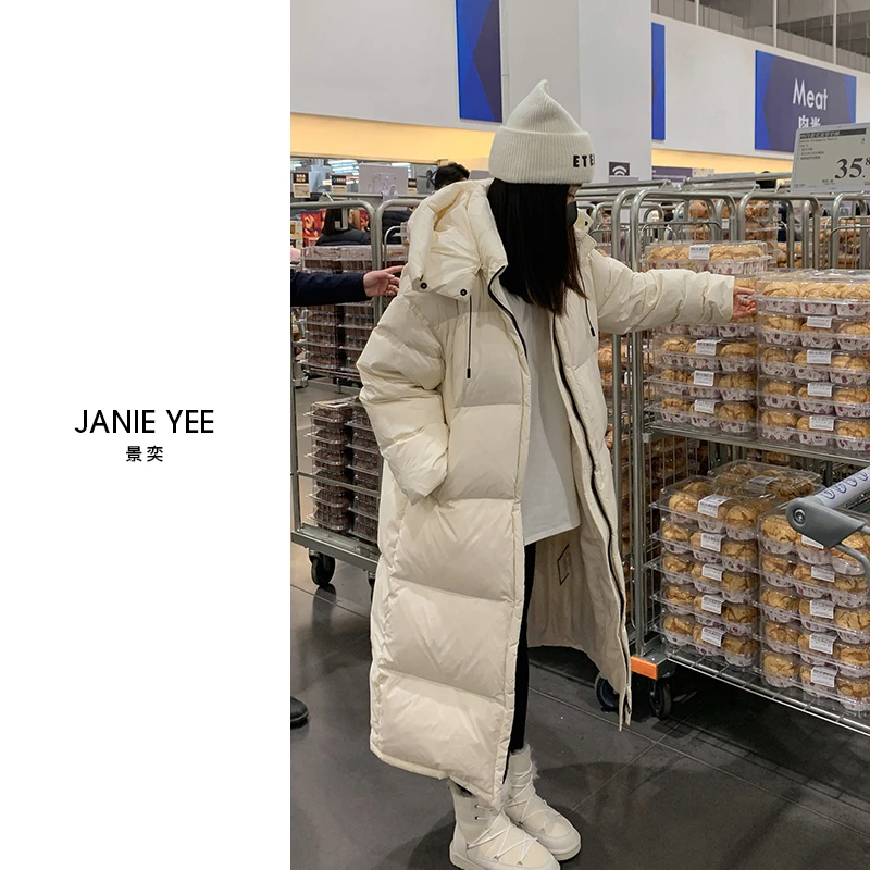 Janie Yee"大被子" 高充绒白鸭绒连帽保暖羽绒服外套女 23A0737