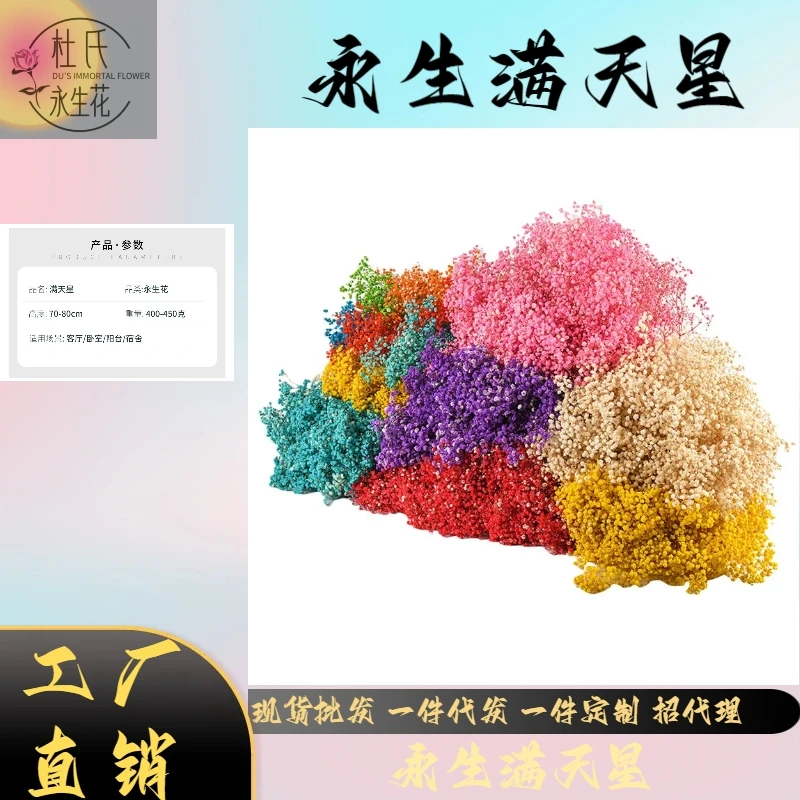 永生满天星超大真花干花高级花束客厅送女朋友闺蜜工厂直发批发