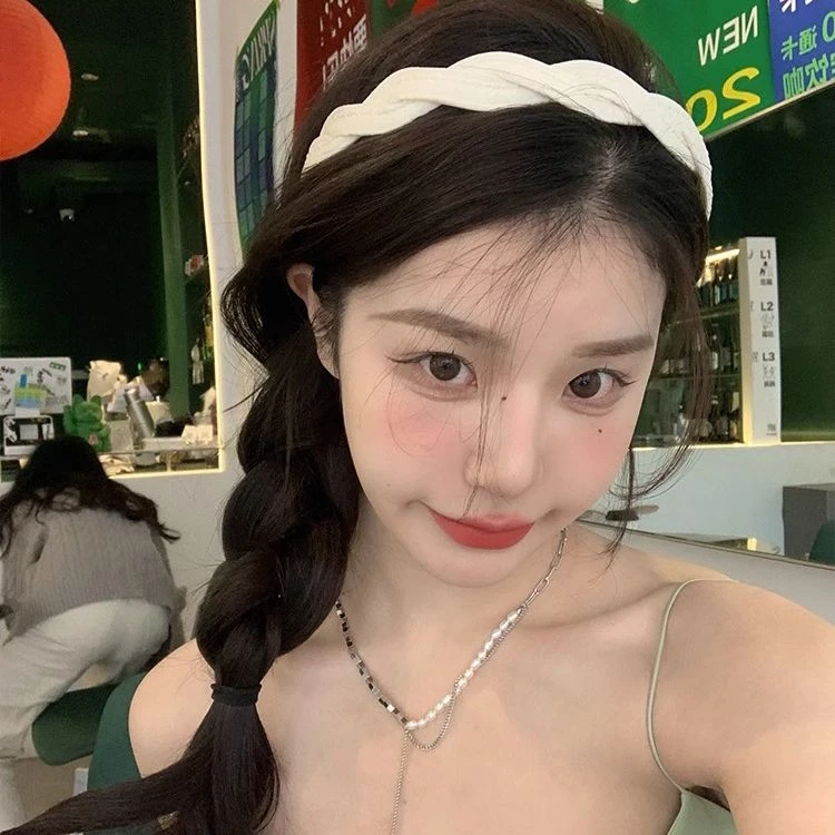 麻花发箍女2023新款夏款高颅顶头箍发卡防滑洗脸发捆发窟头饰发饰