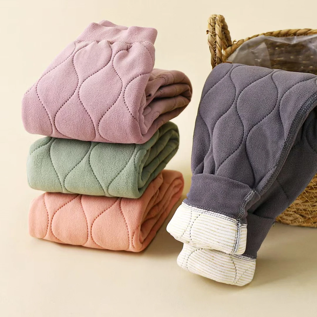 宝宝高腰棉裤校服神器童装德绒保暖裤子加厚三层加棉裤子