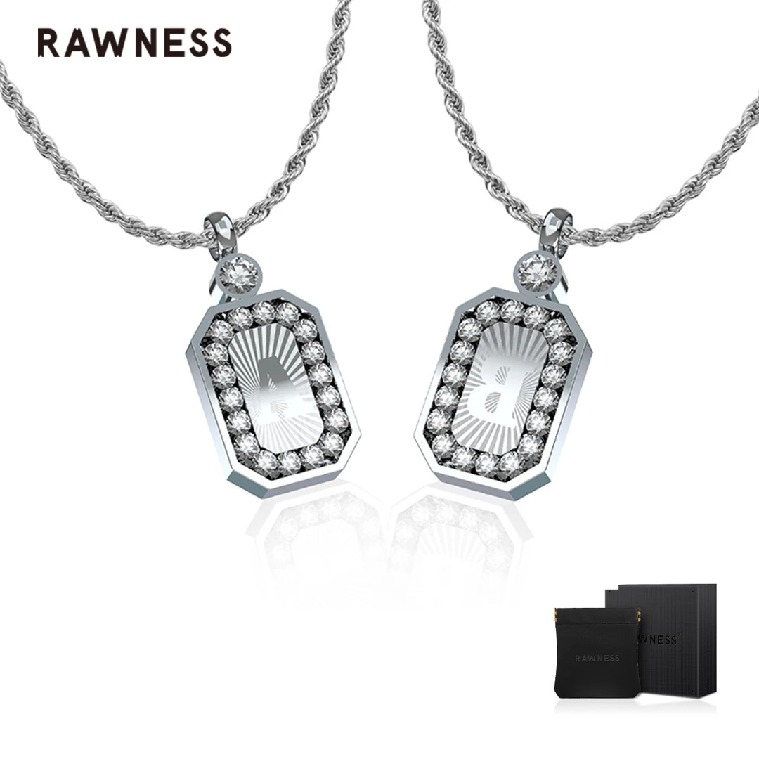 RAWNESS 钛钢项链 情人节礼物字母项链 个性搭配 轻奢小众欧美