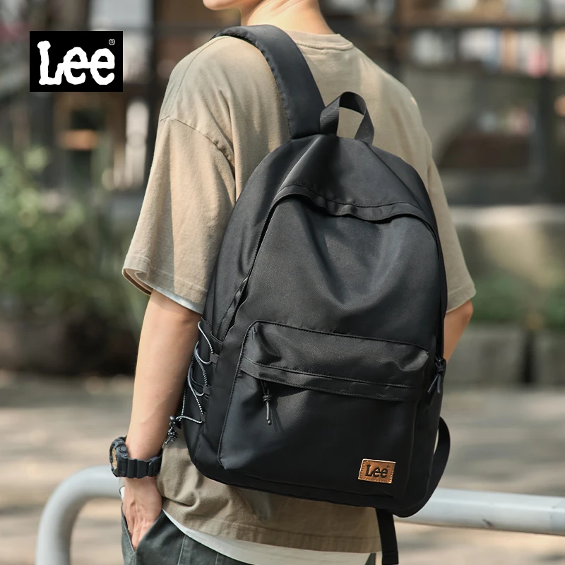 Lee书包男士轻便潮流大学生时尚双肩包女生休闲背包大容量旅行包