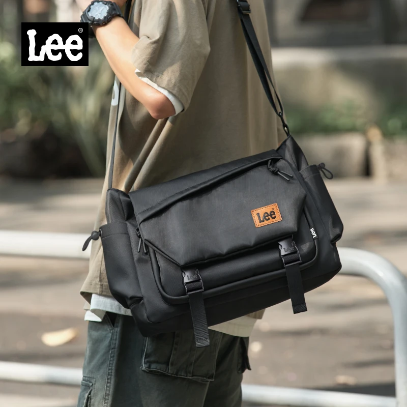 Lee斜挎包情侣轻便休闲通勤单肩包户外日系新款大容量学生包