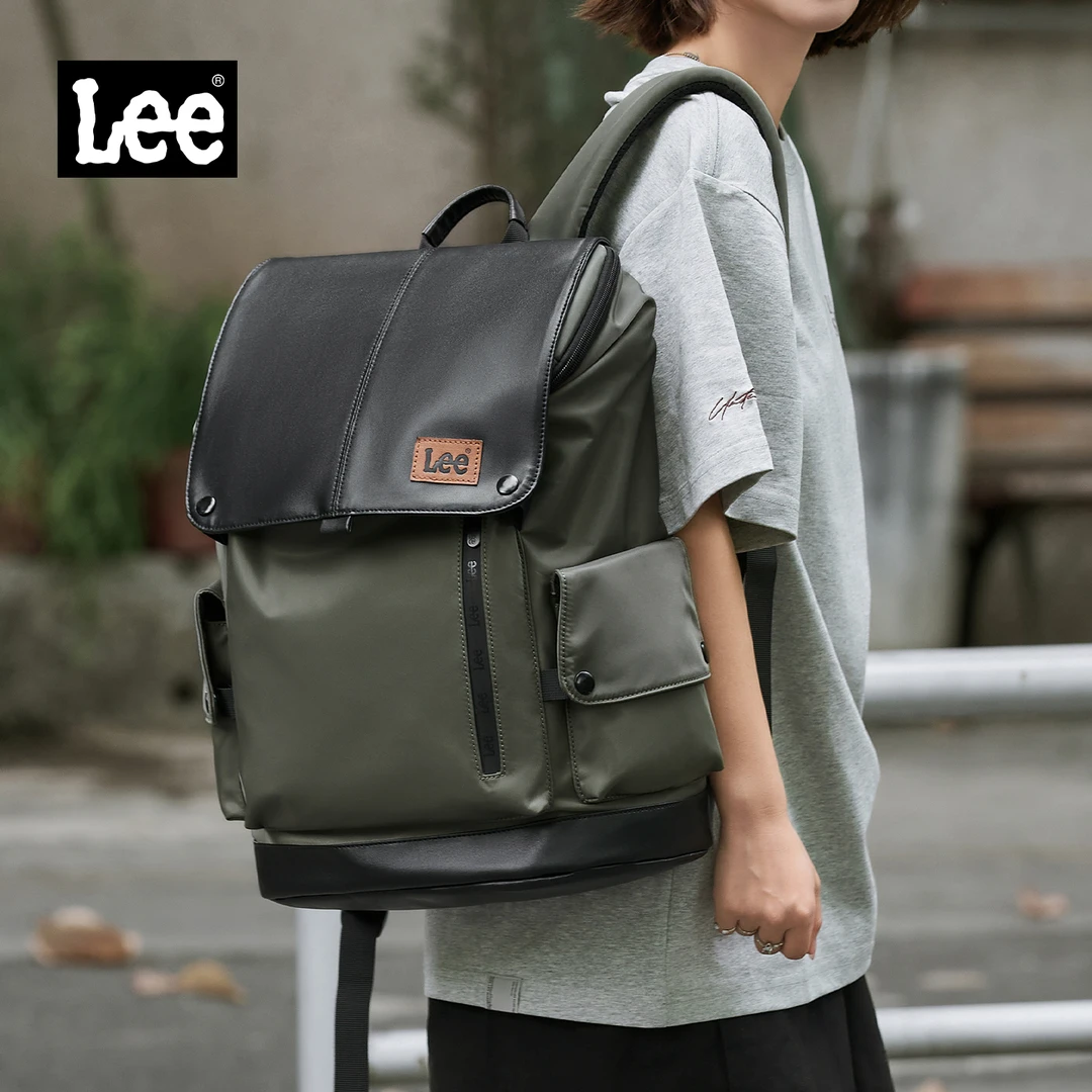 Lee【抖音双11】双肩包书包背包大学生休闲大容量旅行男女户外轻便