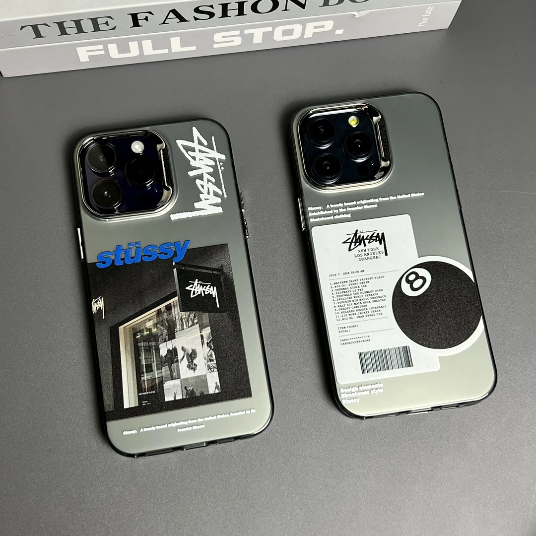 个性适用iPhone16promax手机壳电镀灰苹果15新款潮牌14磨砂13防摔