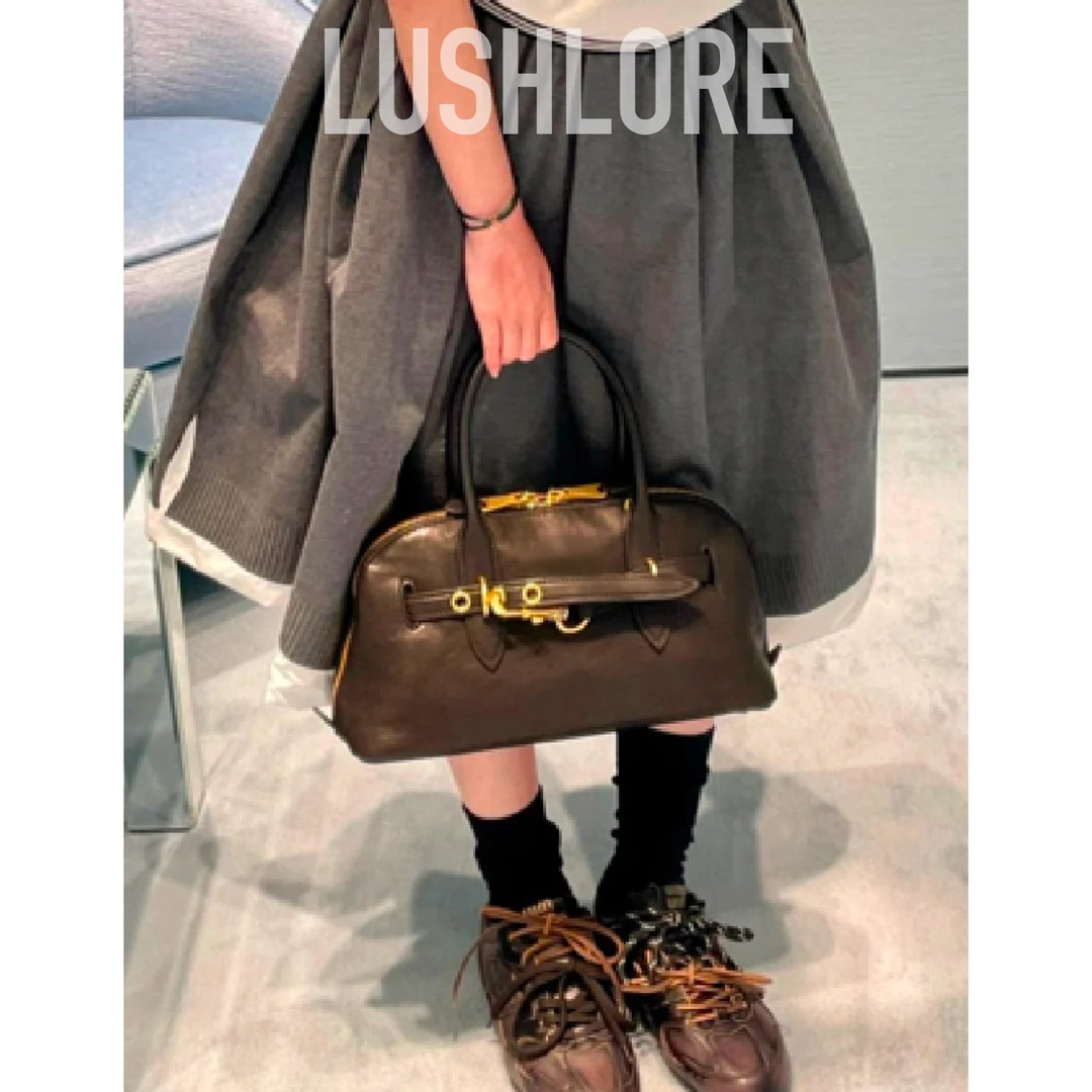 丽谭 ·  张元英同款贝壳 真皮高定高级感单肩斜跨手提包#8228