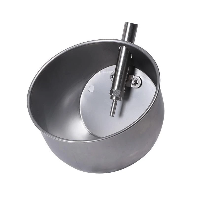 圆形不锈钢猪用水碗大小母猪碗