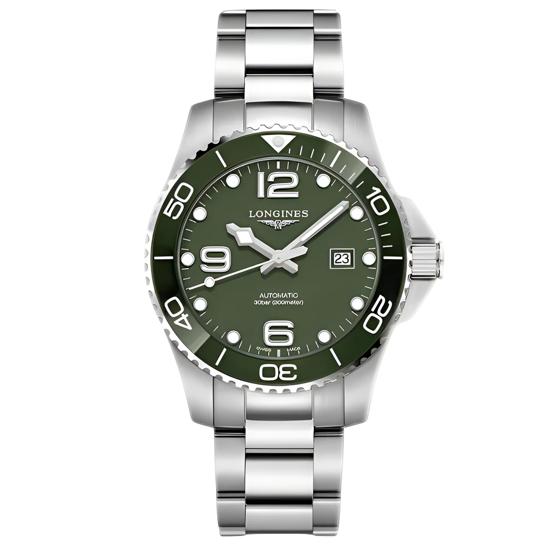 99新 Longines/浪琴 康卡斯系列/自动机械/瑞士名表/陶瓷圈/全套