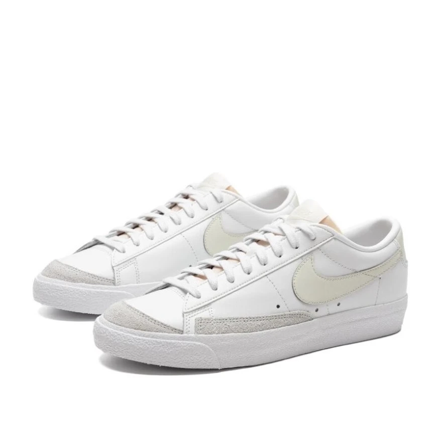 Nike/耐克 Blazer Low 77 男耐磨减震低帮休闲板鞋米白DA6364-110