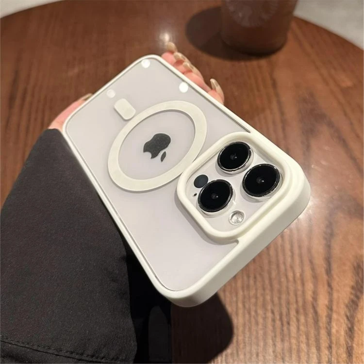 简约高级Magsafe磁吸无线充电适用iphone14pro手机壳苹果13proamx