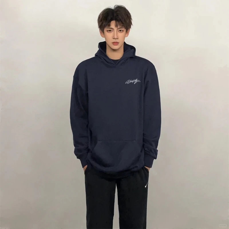 labzaa美式潮牌个性字母印花连帽卫衣秋冬季宽松休闲百搭情侣上衣