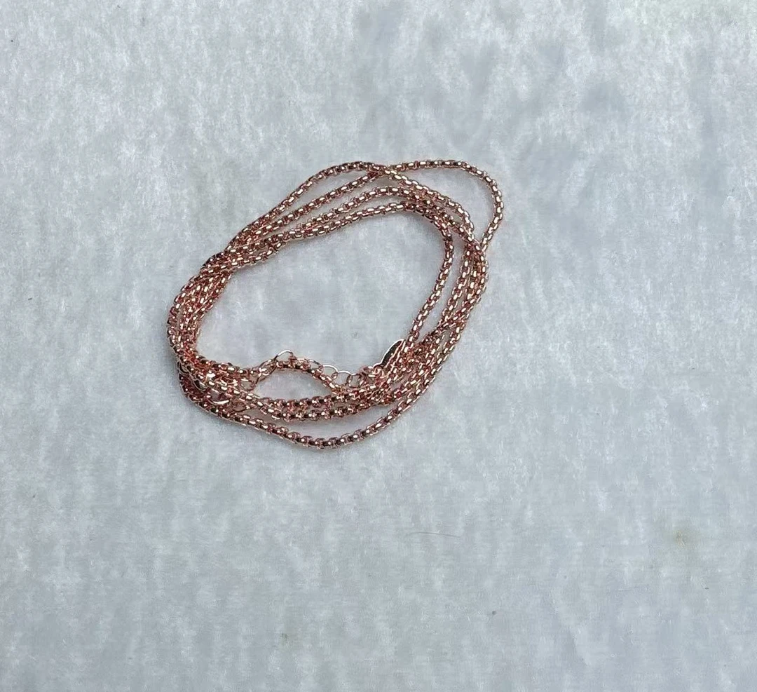 甄选项链 玫瑰色链子XS621