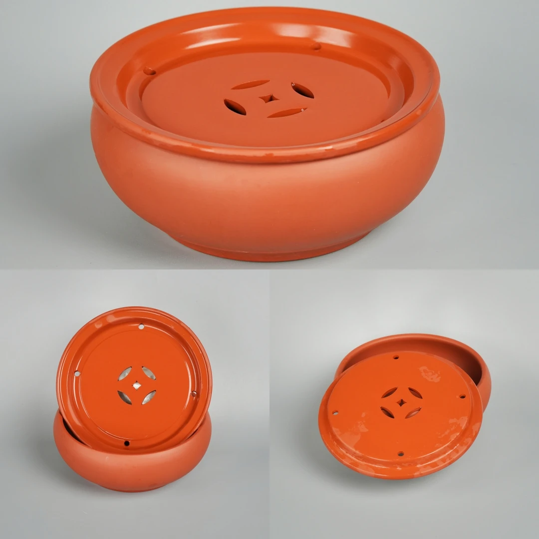 潮州朱泥茶盘户外旅行茶具干泡台壶垫系列