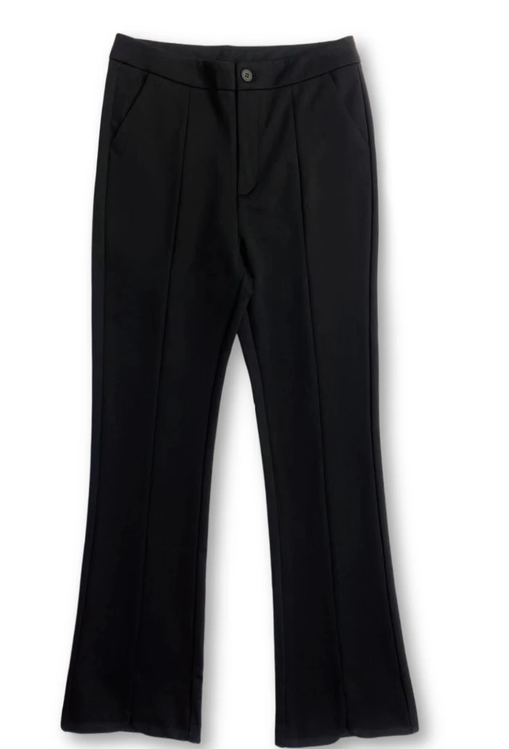 【XIAOHUIHUI】 复古时髦 | 所向披靡  通勤显瘦开叉高弹微喇西裤