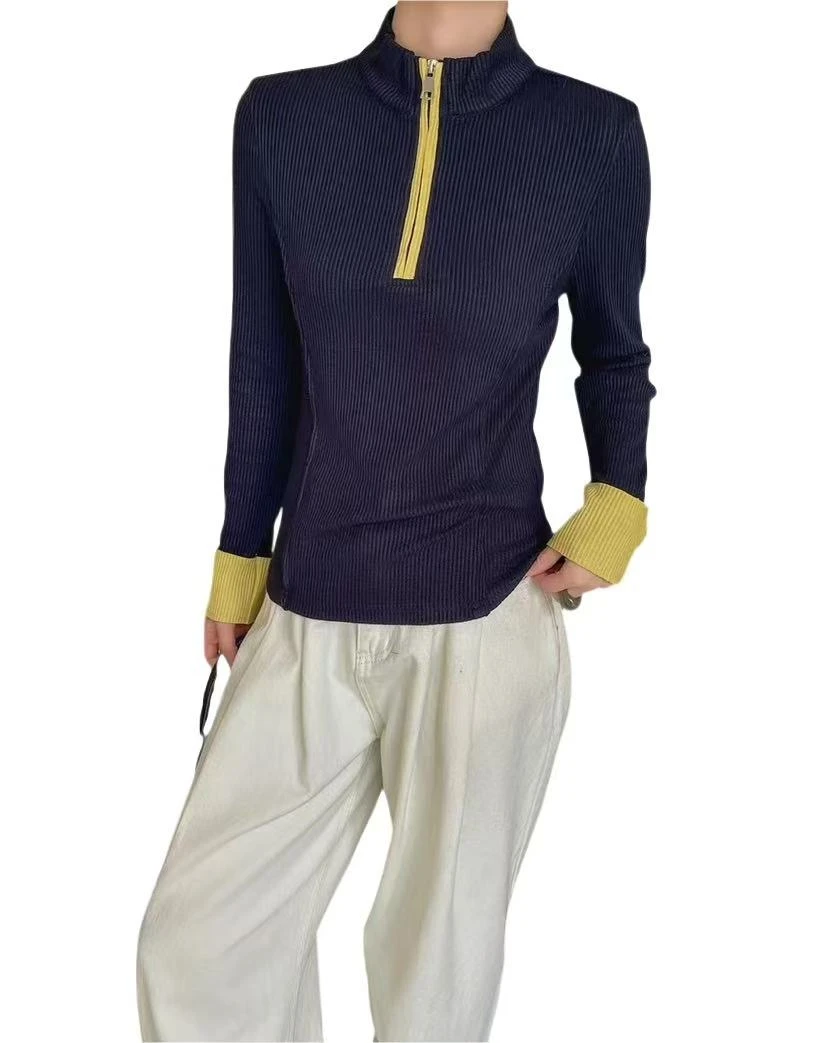 【XIAOHUIHUI】基础不费力  |  属于自由的穿搭 拉链半高领针织衫