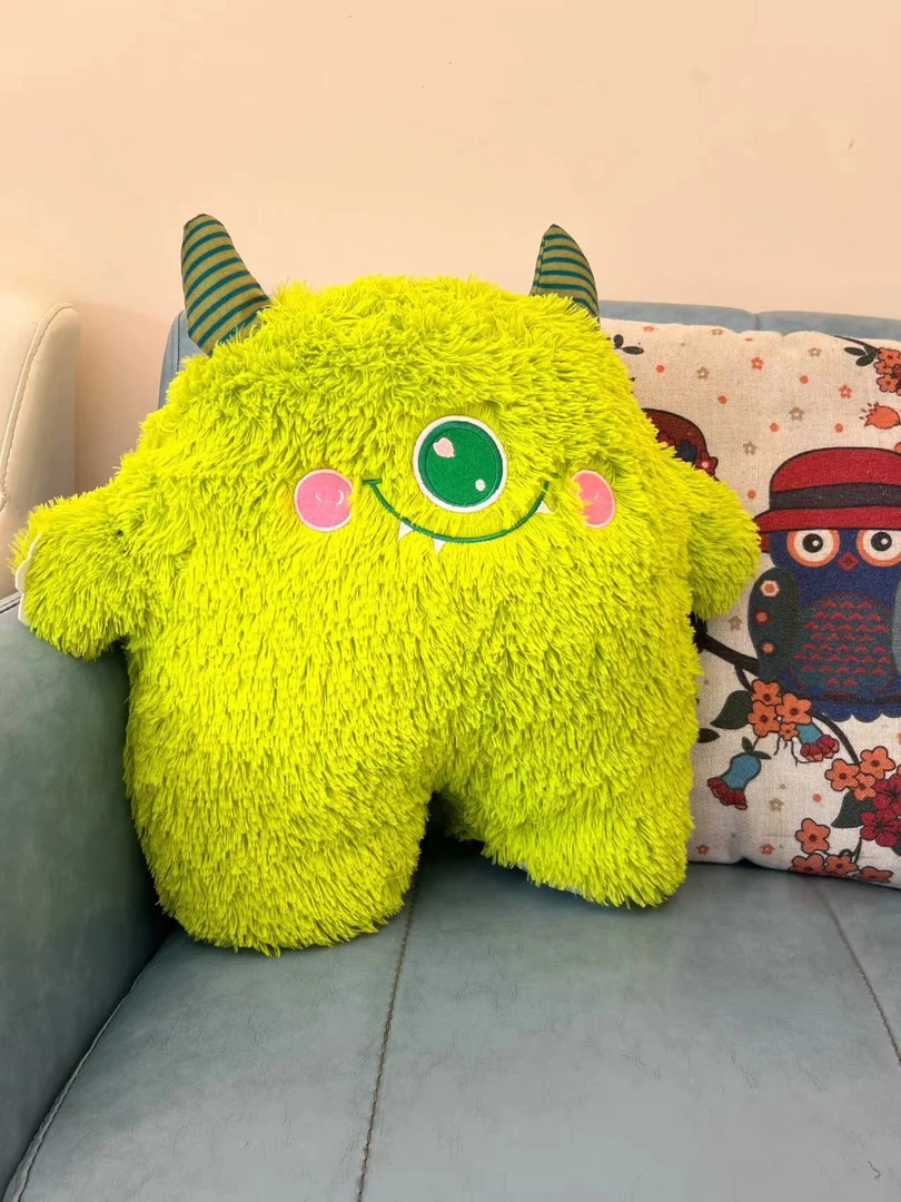 绿色小怪兽毛绒玩具一个40cm包邮