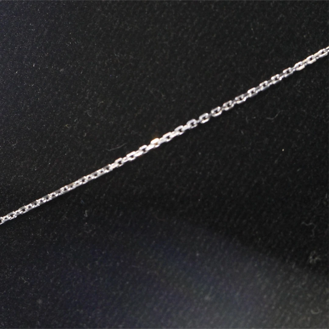 小红宝x PhoenixO字链18K白金素链项链锁骨链配链百搭可调节长度