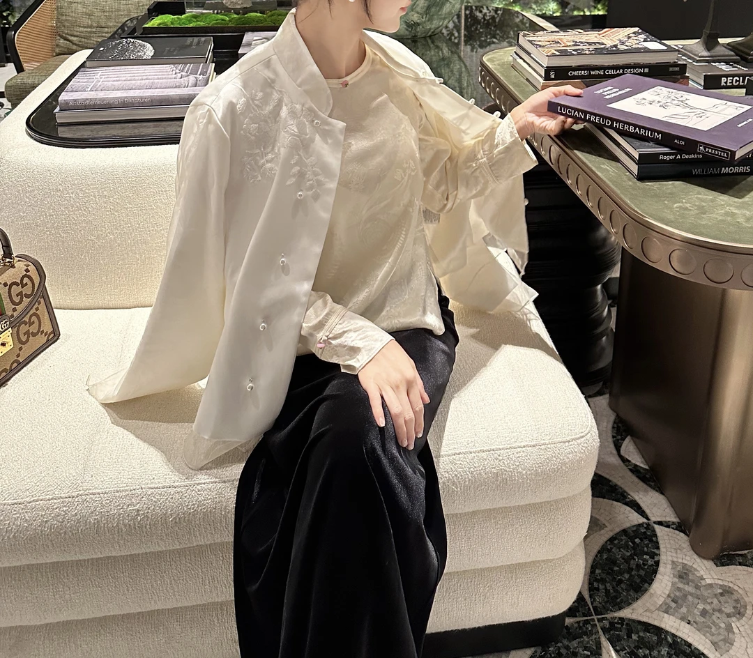 南油高定外套A01-A50新中式时尚气质百搭设计感法式长袖休闲提花