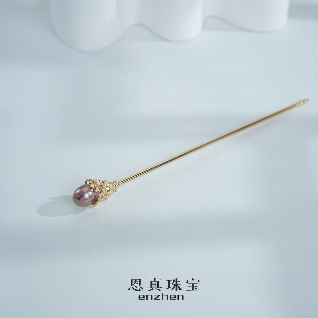 日常盘发古典挽发简约珠珠发簪发饰FL020