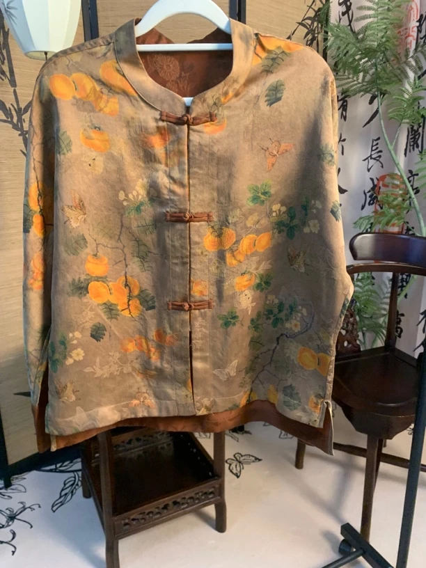 新中式国风味事事如意对襟开衫