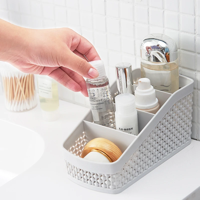 D453多功能创意时尚收纳盒办公室桌面笔筒学生儿童置物化妆刷梳子