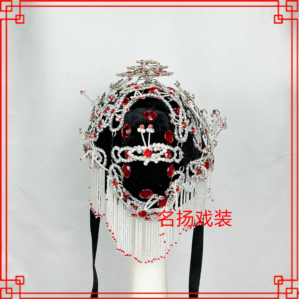 七星泡子 宝石花京剧青衣头饰花旦头饰 戏剧戏曲头面七彩水钻泡