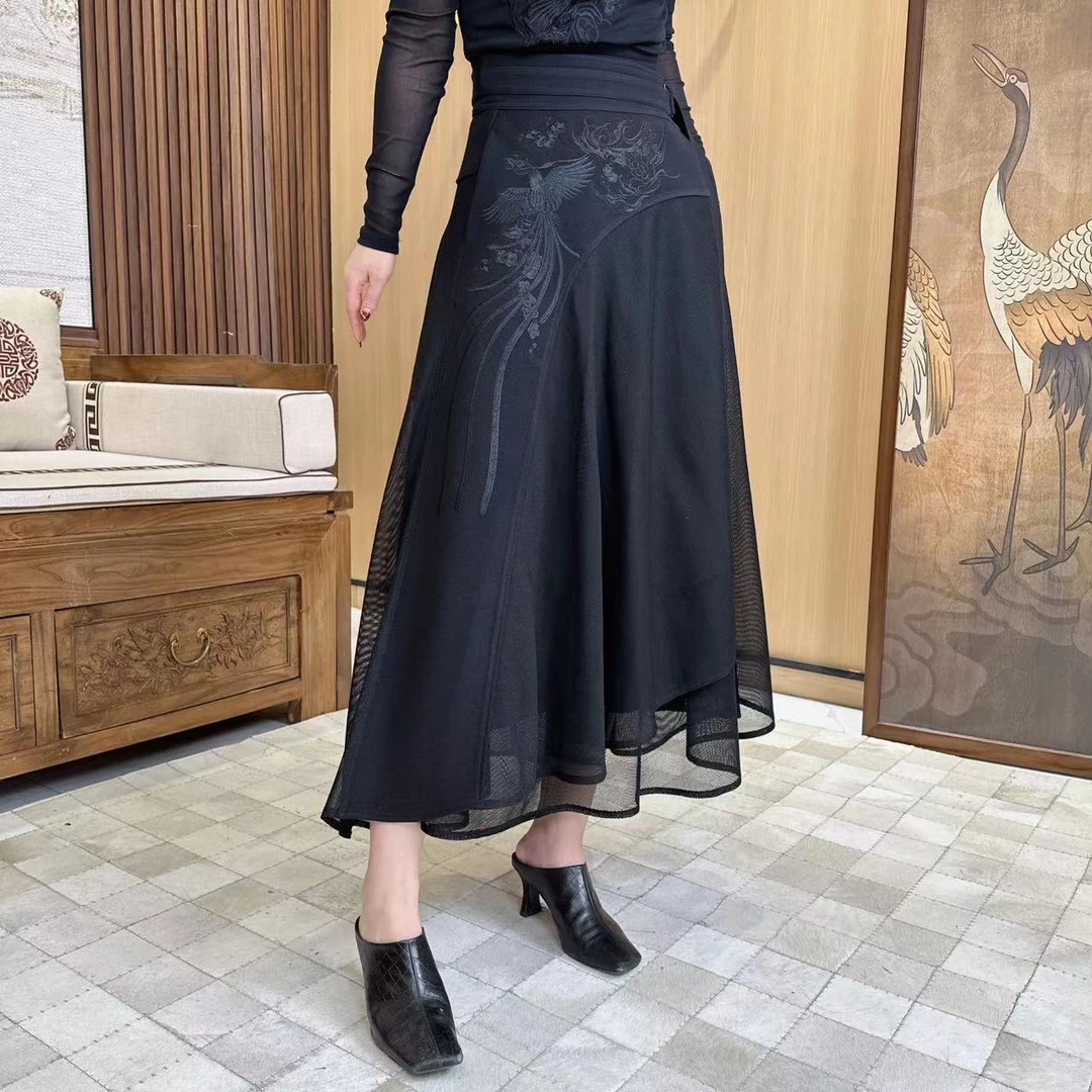 【语辰原创】YC 1861 新中式复古国风刺绣拼接百搭时尚改良马面裙
