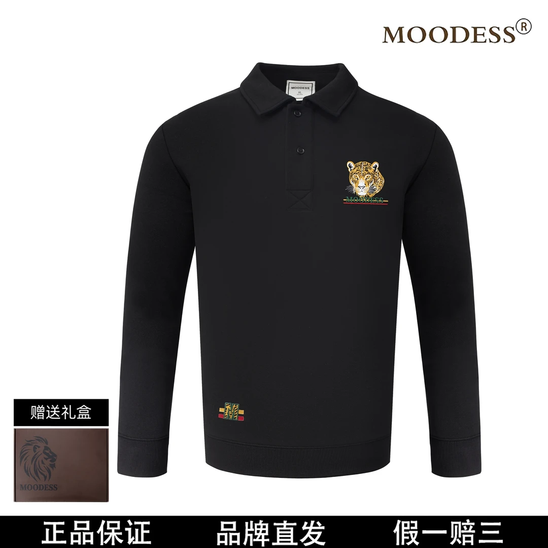 【港澳直发】MOODESS 【金钱豹】 高定奢品 重工刺绣 长袖卫衣