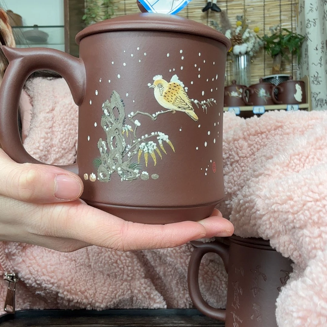 【闪购商品】紫砂茶杯松****雪景瑕