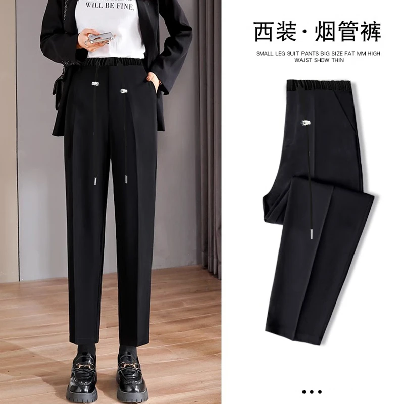 孕妇裤春秋外穿休闲时尚直筒裤西装裤秋冬季加绒小个子长裤九分裤
