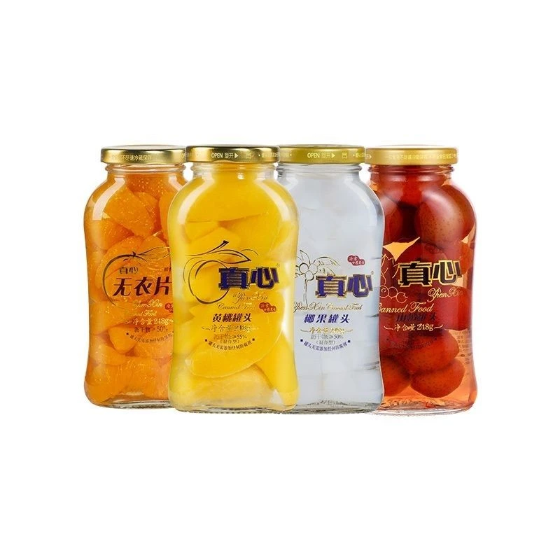 真心黄桃罐头混合水果罐头组合装 248g