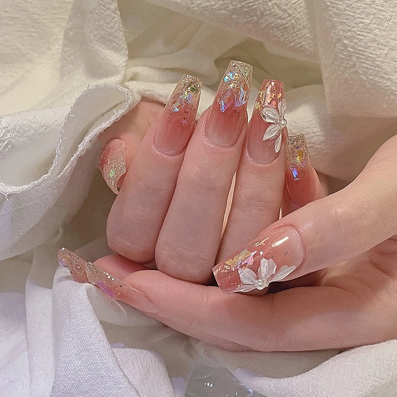 【纯欲冰花】穿戴甲美甲指甲贴片秋冬高级显白成品穿戴式甲贴