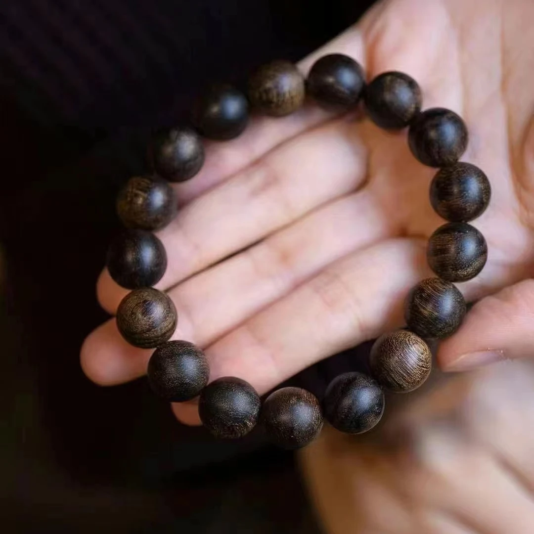 野生芽庄九紫离火雷料留疤老白棋沉水10单圈沉香（纹理随型发其一）