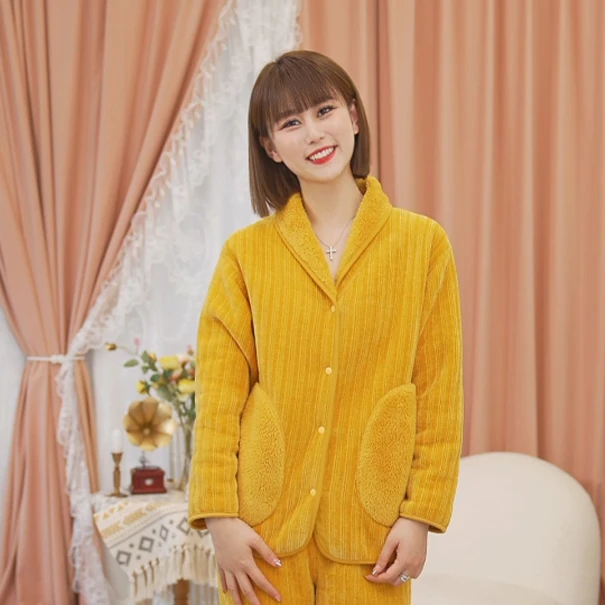 【女雪尼尔双面款2025】冬季雪尼尔女士保暖两件套家居服套装H087