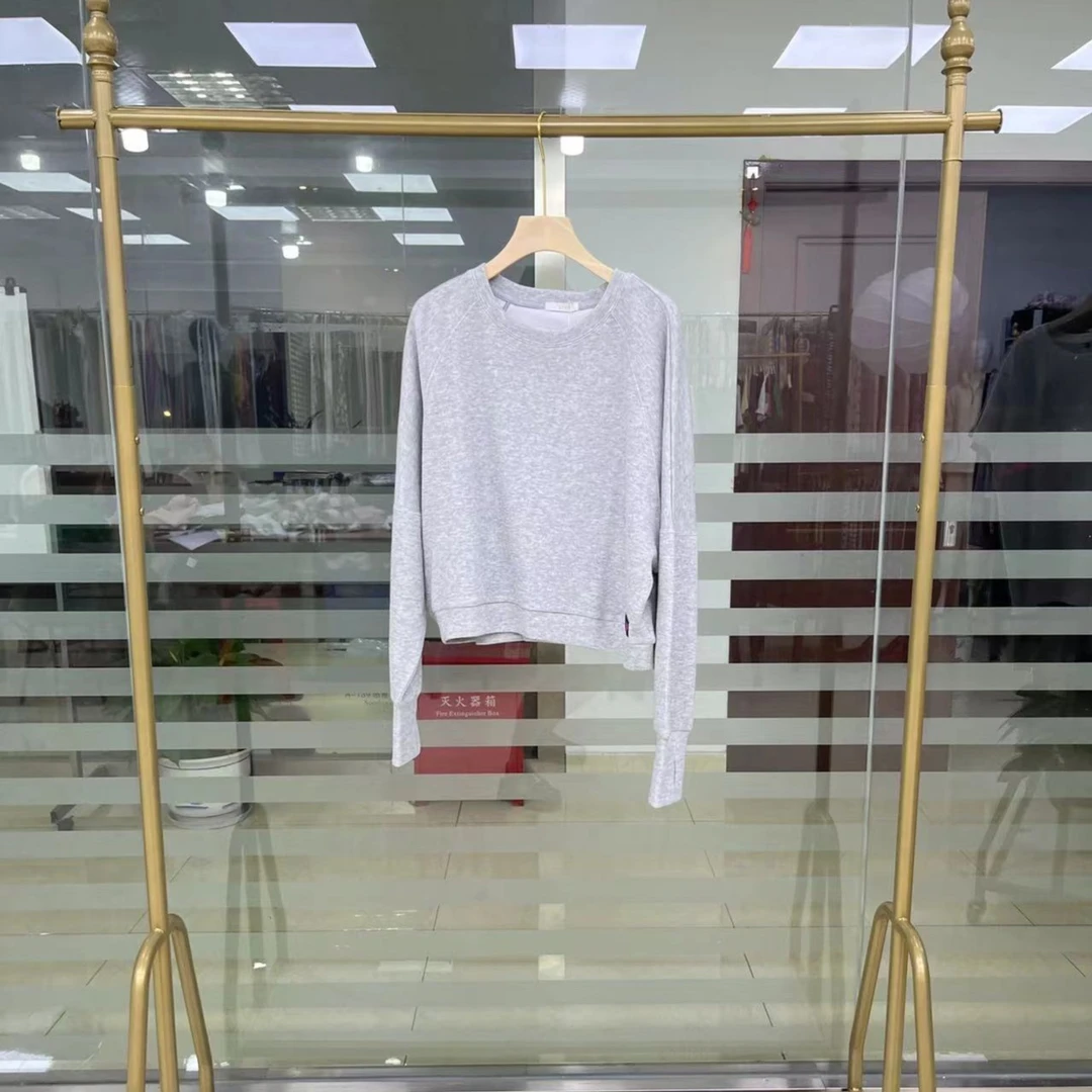 【麻灰圆领卫衣】春秋爆款女士休闲百搭 卫衣H261