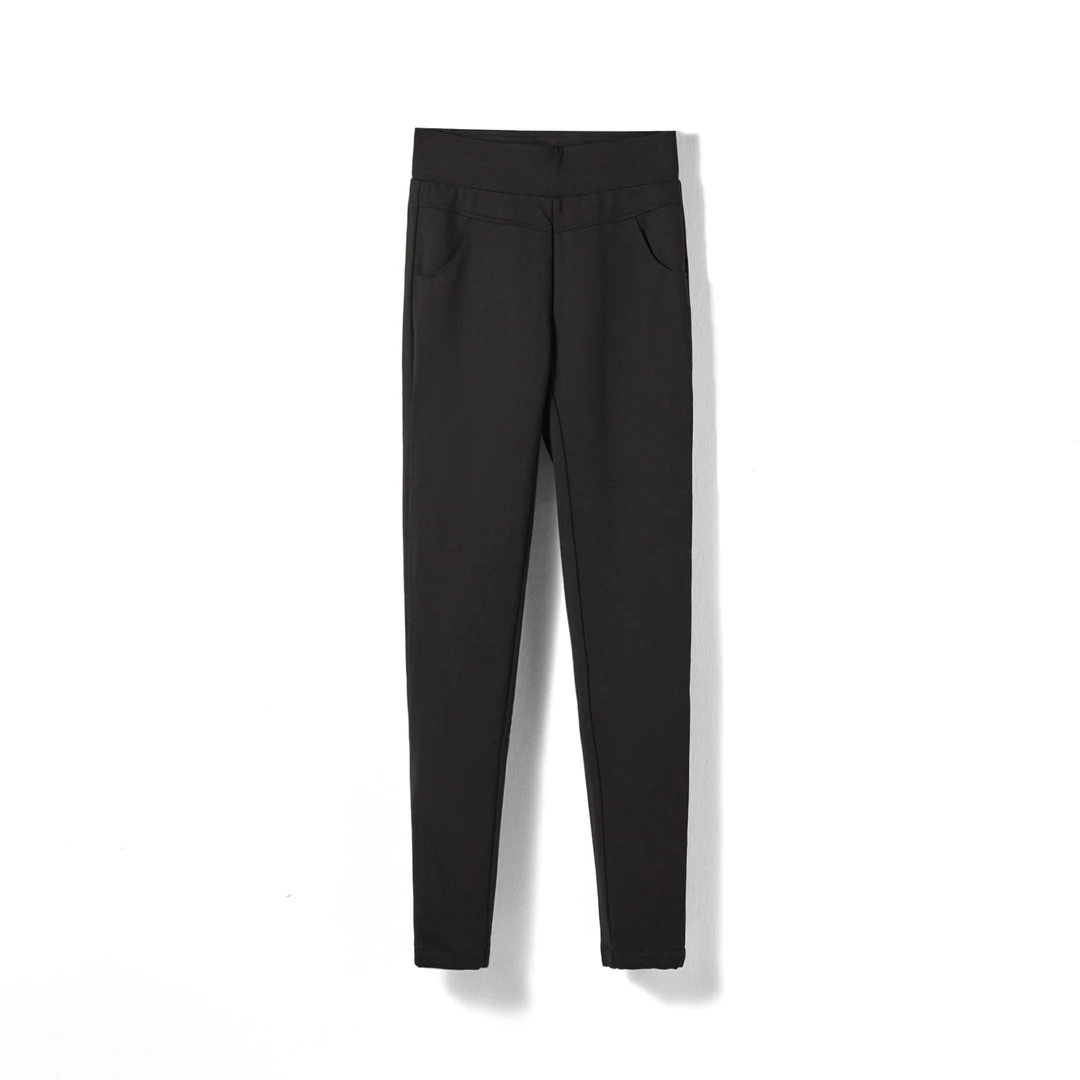 【时尚显瘦加绒裤1569】季加绒外穿时尚高腰休闲保暖加绒裤H724