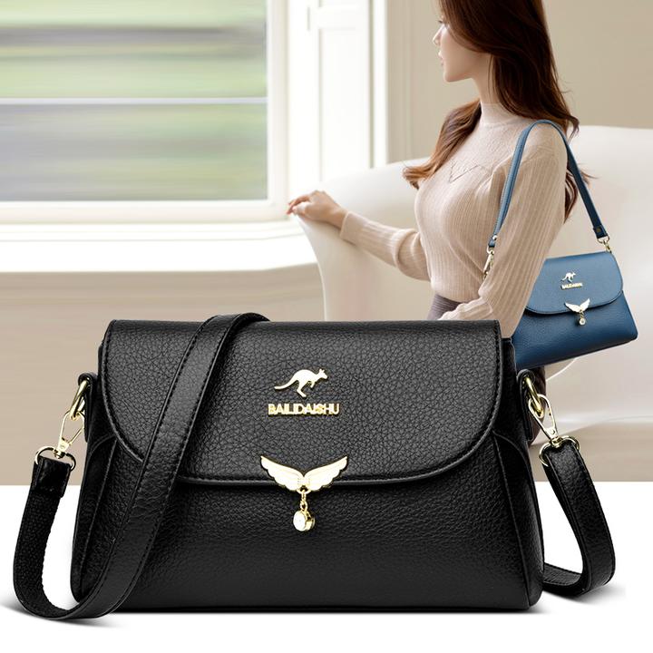 软皮小包包女2024新款潮斜挎包时尚软皮单肩包韩版女包