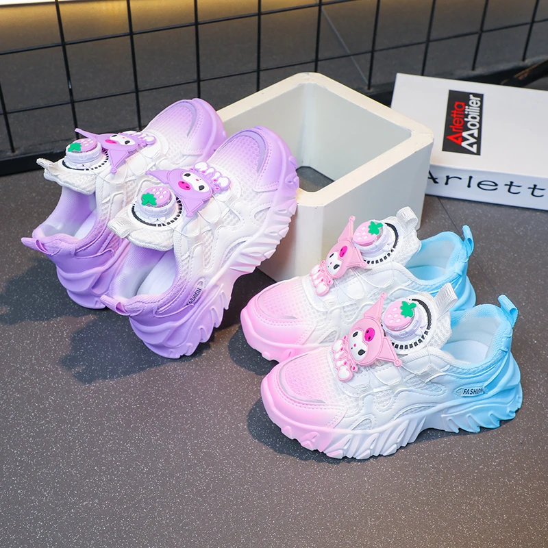 女童鞋春季2024新款儿童鞋子运动鞋男童老爹鞋跑步防水轻便小白鞋