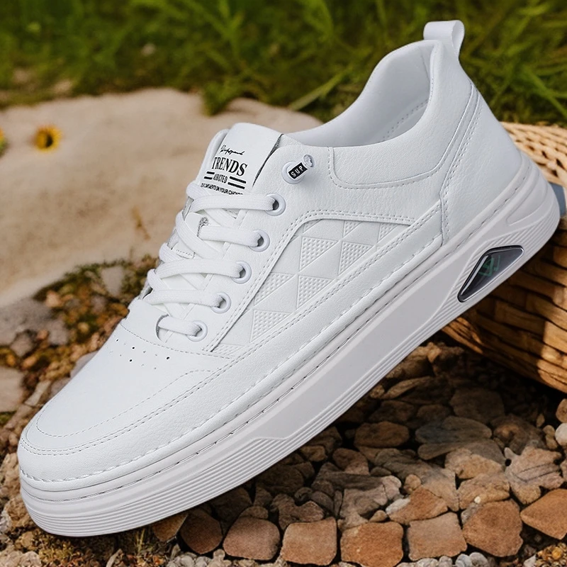 保罗正品男鞋甄选秋季板鞋小白鞋豆豆鞋软底潮流百搭休闲皮鞋9362