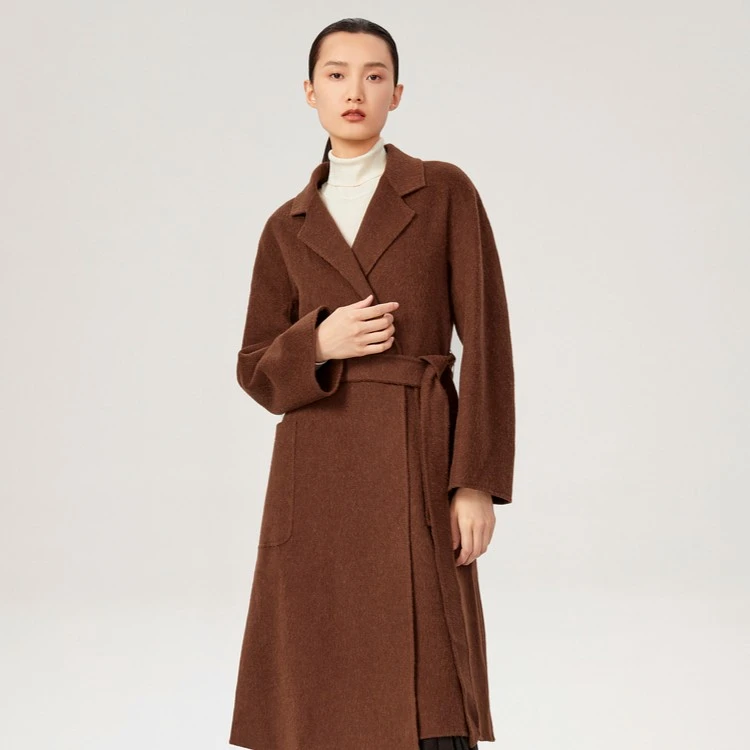 【阿尔巴卡双面呢】OVV秋冬热卖女装意大利进口面料大衣GWDAJ41109A