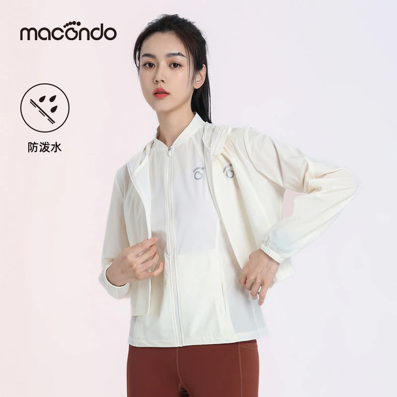 马孔多女子三合一风衣夹克外套宽松防泼水马甲修身后背网格布透气