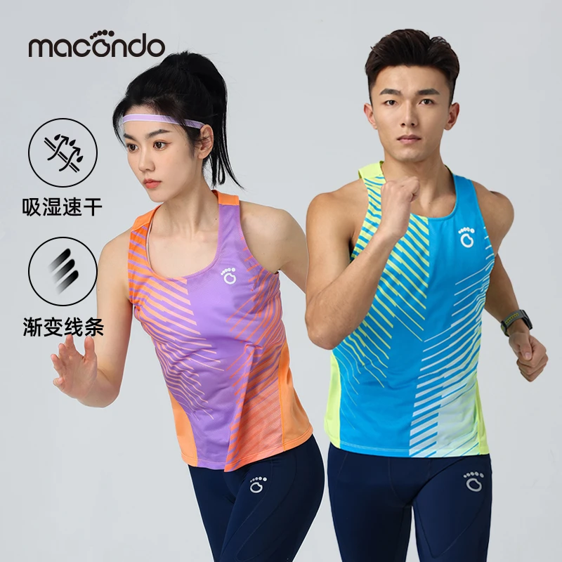 马孔多6代男女跑步光速印花背心 吸湿速干 柔软舒适 轻量设计
