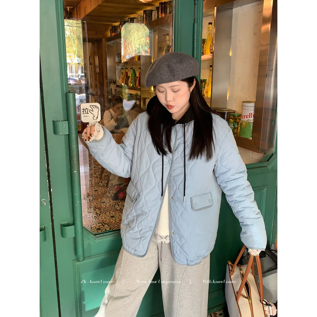 知葵微胖定制【雪国氛围】新款冬季外套女时尚百搭棉服外套2596