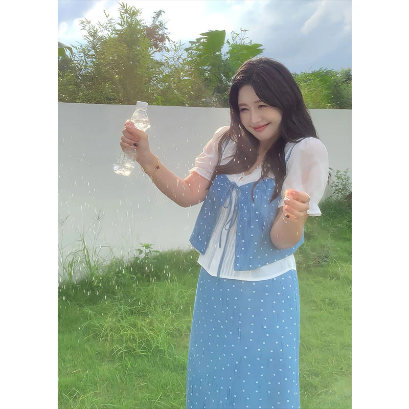 知葵微胖定制【波尔曼】韩系气质休闲两件套显瘦套装12242TZ7070