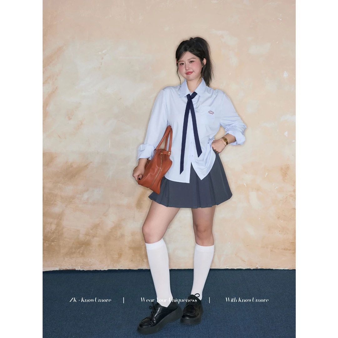 知葵微胖定制【高智领带】学院风窄形领带12242LD2540