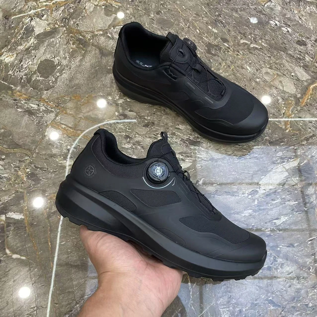 韩版潮流舒适百搭2024四季款平底黑色简约时尚男士休闲潮鞋87001