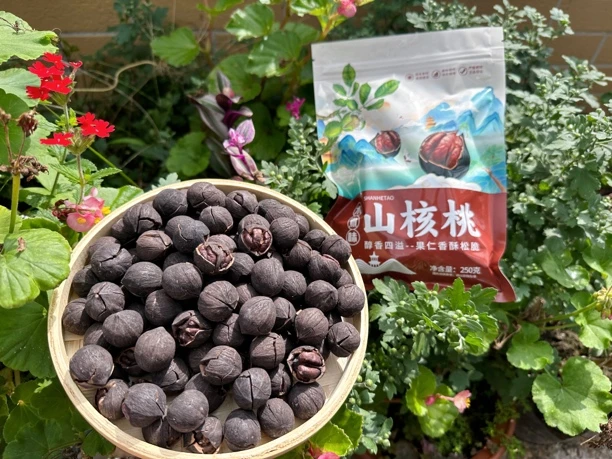 农家自煮山核桃 低盐无添加原汁原味!净含量500g(250g*2袋)