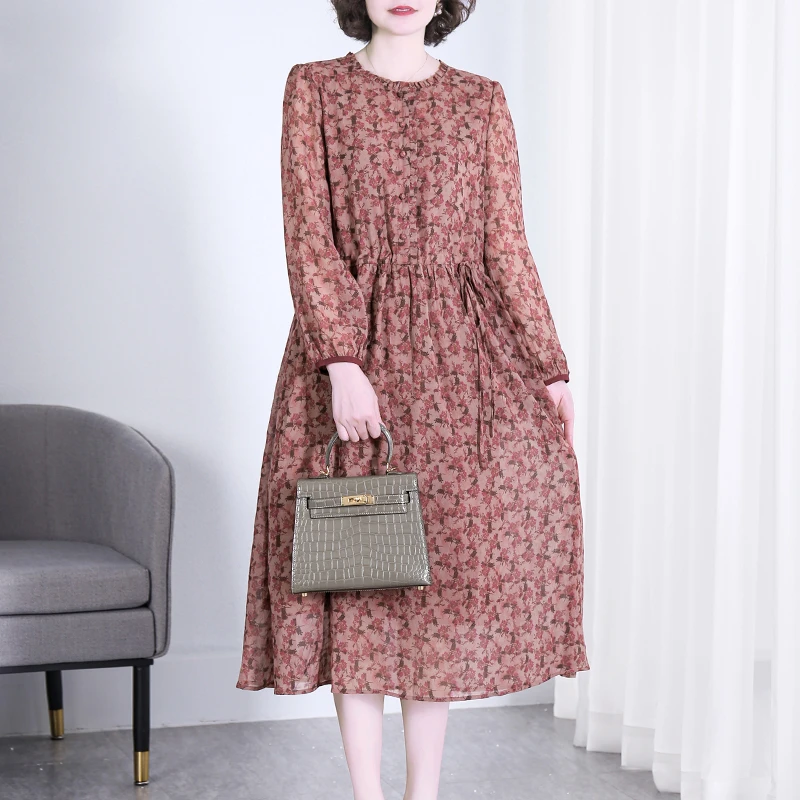 KA235716中老年妈妈连衣裙短袖夏季新款洋气高贵花裙子